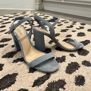 Gianni Bini baby blue suede heels